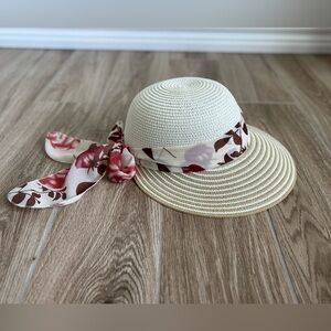 Tirabasso Italian Straw Hat with Ribbon